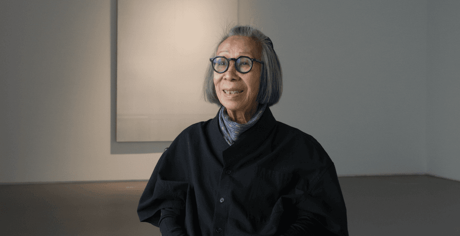박서보와 2인전 연 흐엉 도딘 “덜어냄에 도달할 때 작품은 완성”